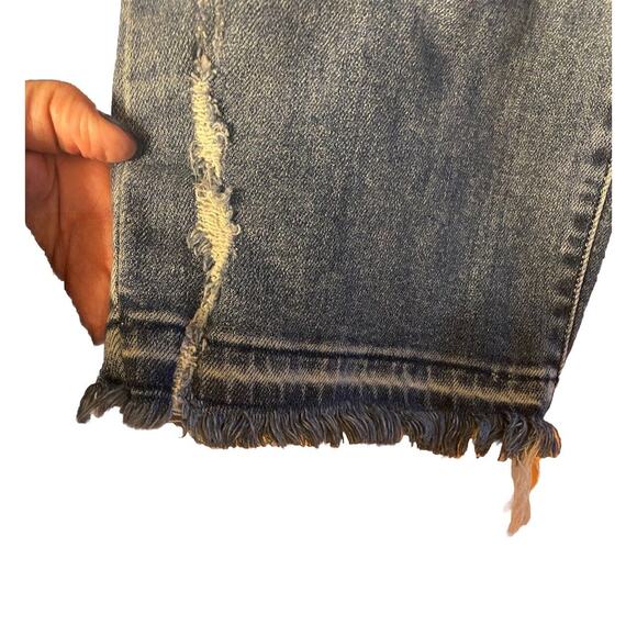 Judy Blue Straight Fit Stretch Womens Plus 20W Distressed Raw Hem Denim Jeans - Picture 8 of 16